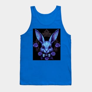 Gothic Blue Bunny Tank Top